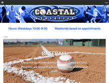 Tablet Screenshot of coastalathletics.net